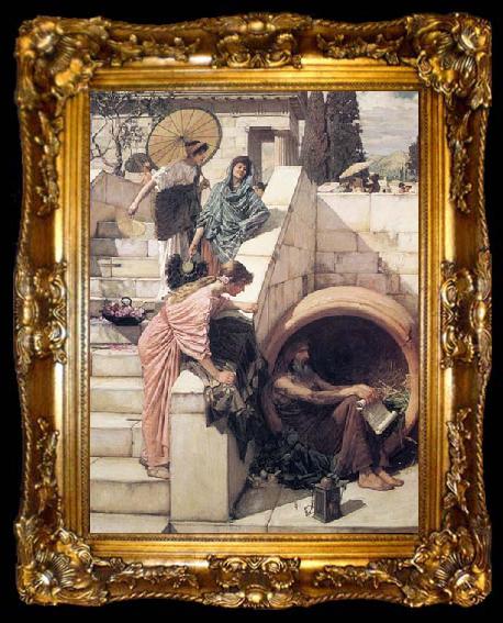 framed  John William Waterhouse Diogenes, ta009-2